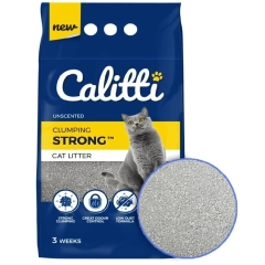 Calitti Strong Unscented - żwirek zbrylający dla kota - bezzapachowy - 5l