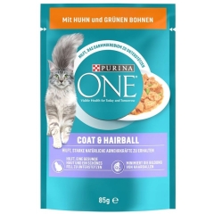 Purina One - mokra karma dla kota odkłaczająca - Coat & Hairball 85 g
