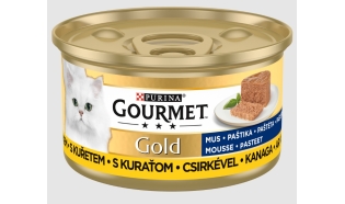 Gourmet Gold - Mus z kurczakiem 12 x 85 g - karma dla kota