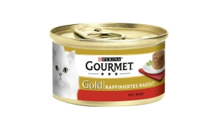 Gourmet Gold Ragout z wołowiną 12 x 85 g - karma dla kota
