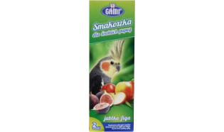 Kolba/kolby - Smakoszka dla średnich papug - Jabłko-Figa 110 g