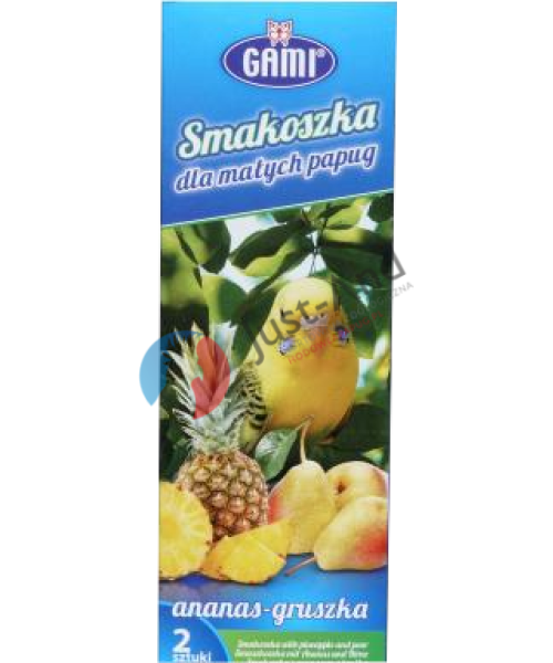 Kolba/kolby - Smakoszka dla małych papug - Ananas/Gruszka 110 g