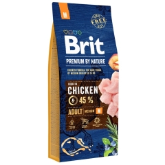 BRIT Premium by Nature Adult M - karma dla dorosłych psów średnich ras 15 kg