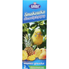 Kolba/kolby - Smakoszka dla małych papug - Ananas/Gruszka 110 g