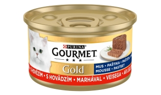 Gourmet Gold - Mus z wołowiną 12 x 85 g - karma dla kota