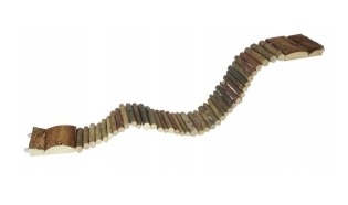 TRIXIE Drewniana drabinka dla chomika, myszki 55 cm