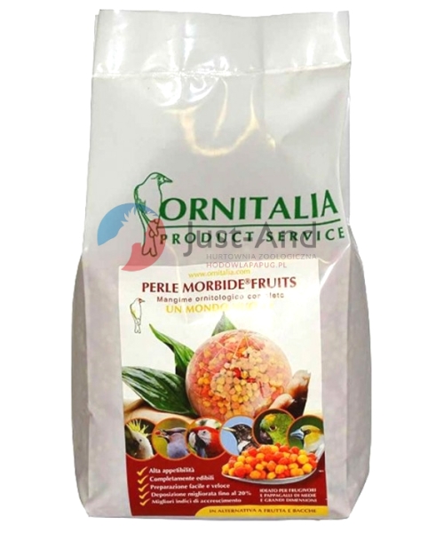Ornitalia Perle Morbide ® Fruits Red Yellow 1 kg - dla papug (rozważany)