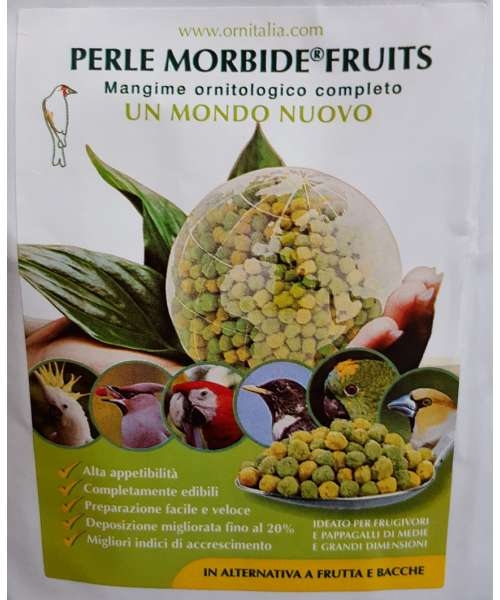 Ornitalia Perle Morbide ® Fruit Green-Yellow 9 kg - dla papug
