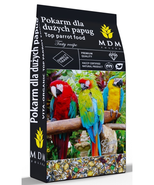 MDM - Mieszanka dla dużych papug z suszonymi owocami i warzywami 10 kg