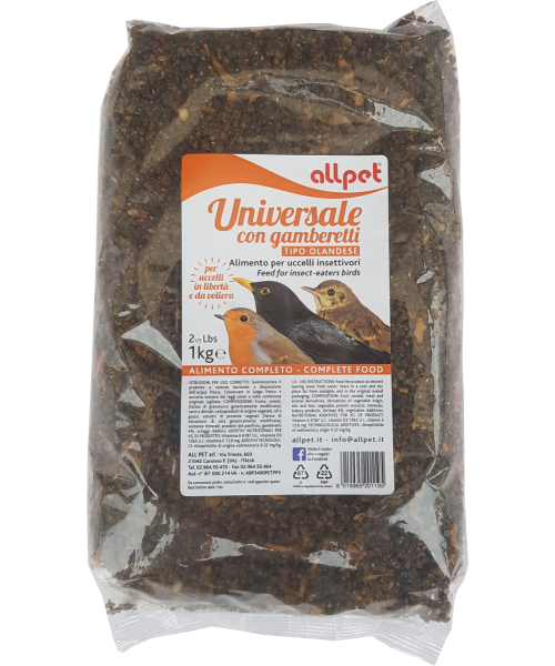 AllPet - Pokarm dla miękkojadów - Pastone Universale Gamberetti - z krewetkami 1 kg
